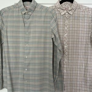 Original Penguin Munsingwear men’s button down shirt plaid size small lot of 2